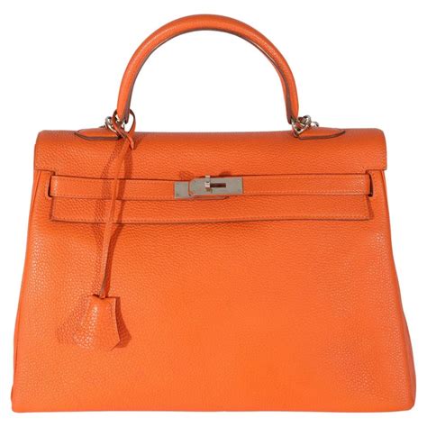 HERMÈS Hermes Feu Togo Kelly 35 PHW on SALE 